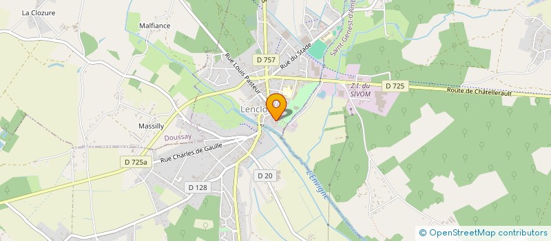 localisation de l'entreprise AIDE DOMICILE MILIEU RURAL à LENCLOITRE