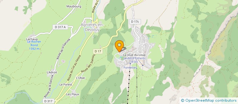 localisation de l'entreprise AIDE DOMICILE MILIEU RURAL à DEVOLUY