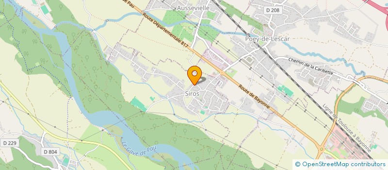 localisation de l'entreprise AIDE DOMICILE MILIEU RURAL CANTON LESCAR  POEY-DE-LESCAR