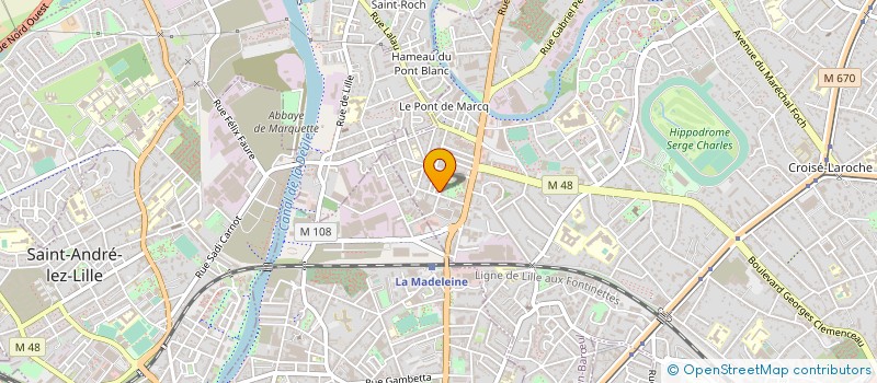 localisation de l'entreprise AIDE ECOUTE FAMILLES PROFESSIONNELS à MARCQ-EN-BARŒUL