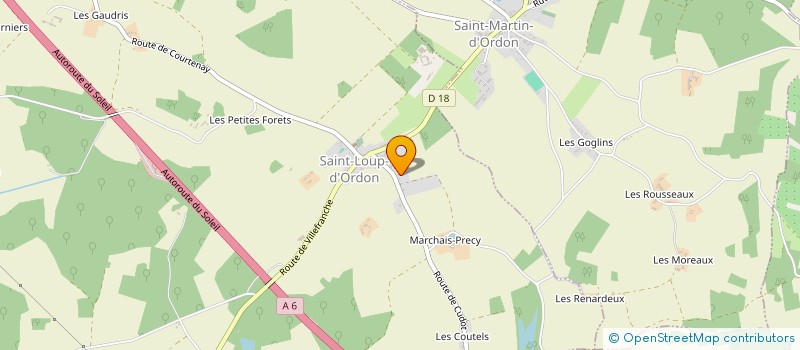 localisation de l'entreprise AIDE ENTENTE VIE ASSOCIATIVE  SAINT LOUP D'ORDON