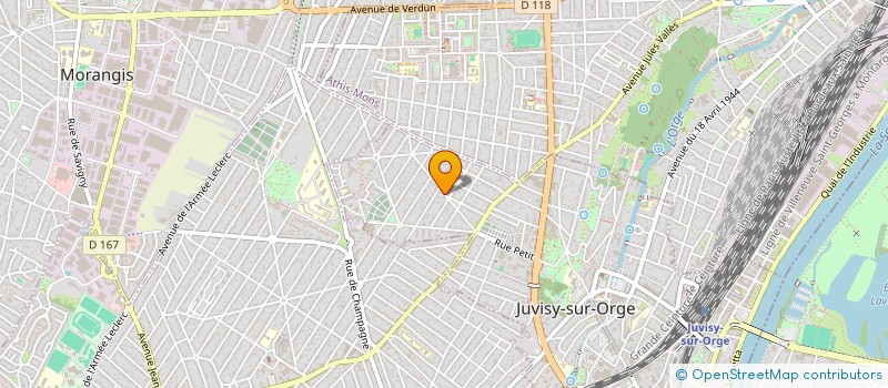 localisation de l'entreprise AIDE ET ASSISTANCE A LA PERSONNE à JUVISY-SUR-ORGE