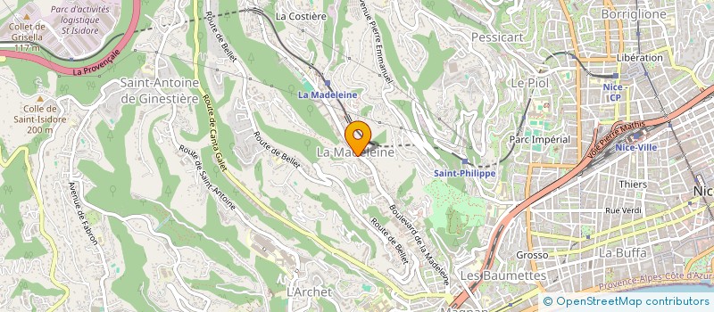 localisation de l'entreprise AIDE ET CONFORT A DOMICILE à NICE
