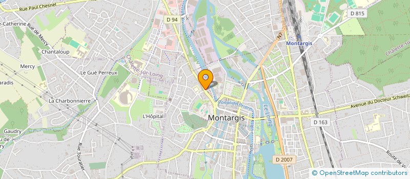 localisation de l'entreprise AIDE ET COOPERATION POUR LE DEVELOPPEMENT NORD-SUD ET SUD-SUD à MONTARGIS