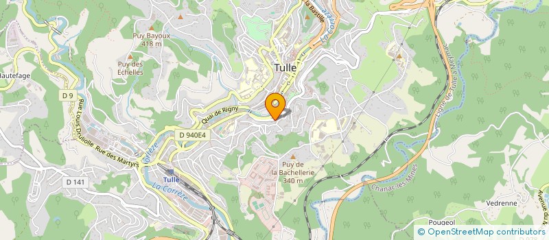 localisation de l'entreprise AIDE ET DIGNITE DANS LES VILLAGES RECULES  TULLE