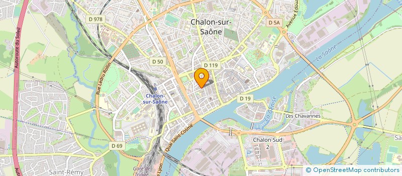 localisation de l'entreprise AIDE ET INTERVENTION A DOMICILE à CHALON-SUR-SAONE
