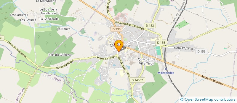 localisation de l'entreprise AIDE ET PARTAGE à MONTENDRE