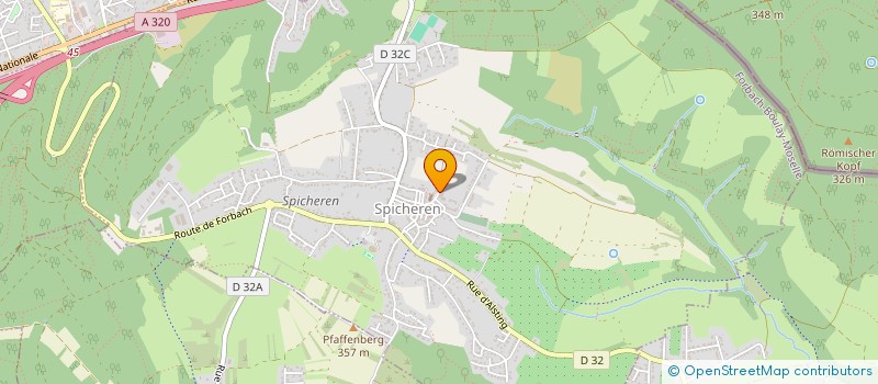 localisation de l'entreprise AIDE ET PARTAGE ASSOCIATION INTER PAROISSIALE D'ALSTING-ETZLING ET SPICHEREN  SPICHEREN