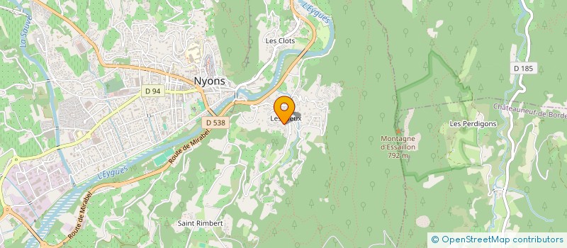 localisation de l'entreprise AIDE ET SERVICES A DOMICILE à NYONS