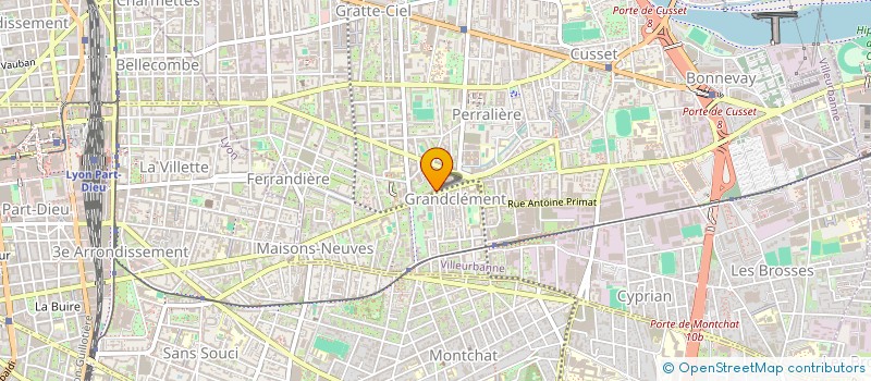 localisation de l'entreprise AIDE ET SERVICES A DOMICILE MIRIS  VILLEURBANNE