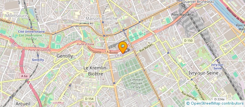 localisation de l'entreprise AIDE ET SOINS A DOMICILE à LE KREMLIN-BICETRE