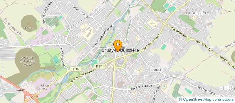 localisation de l'entreprise AIDE ET SOLIDARITE à BRUAY-LA-BUISSIERE