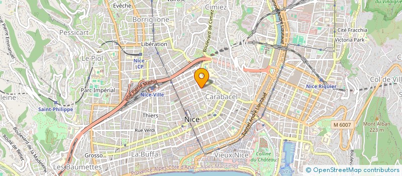 localisation de l'entreprise AIDE ET SOUTIEN AUX ASS ET AUX SOURDS à NICE
