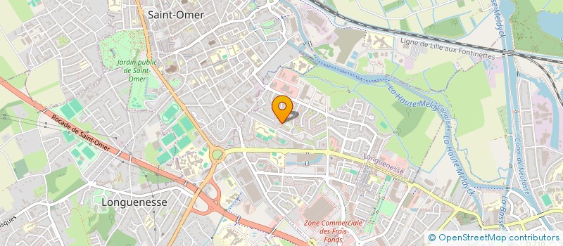 localisation de l'entreprise AIDE ET SOUTIEN AUX DEMUNIS à LONGUENESSE