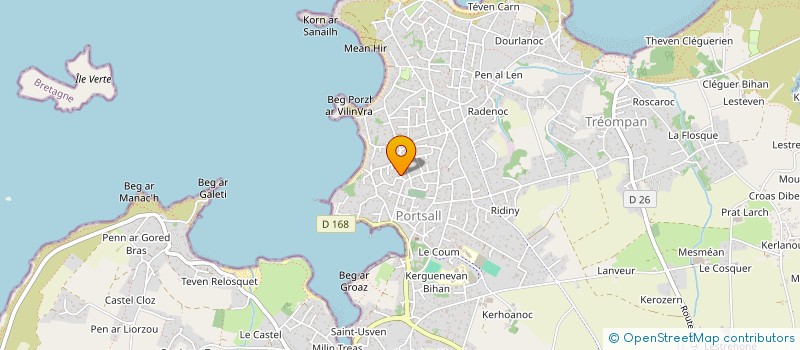 localisation de l'entreprise AIDE ET SOUTIEN INFORMATIQUE PLOUDALMEZEAU - PORTSALL (ASIPP)  PLOUDALMEZEAU