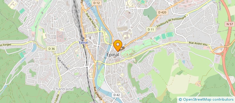 localisation de l'entreprise AIDE FAMILLES DETENUS ET DETENUS LIBERES à EPINAL