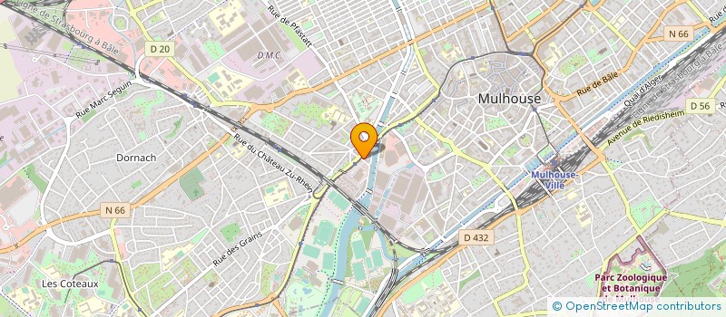 localisation de l'entreprise AIDE FRANCE CAMEROUN POUR L'INSERTION DES HANDICAPES  MULHOUSE