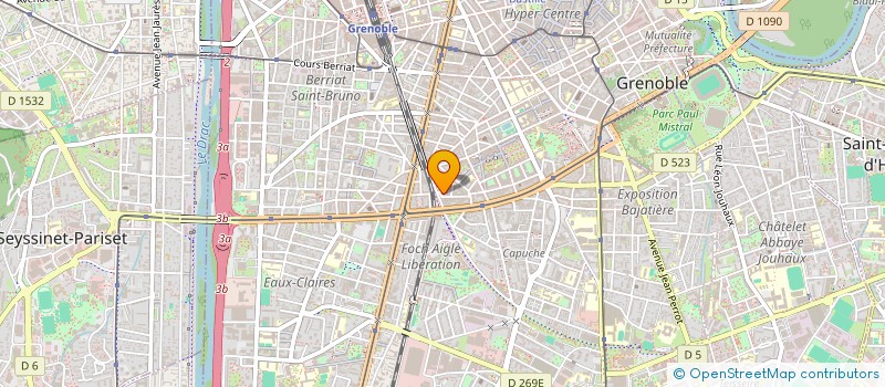 localisation de l'entreprise AIDE INFORMATION AUX VICTIMES  GRENOBLE