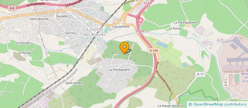 localisation de l'entreprise AIDE INFORMATIQUE A DOMICILE  LE CANNET-DES-MAURES