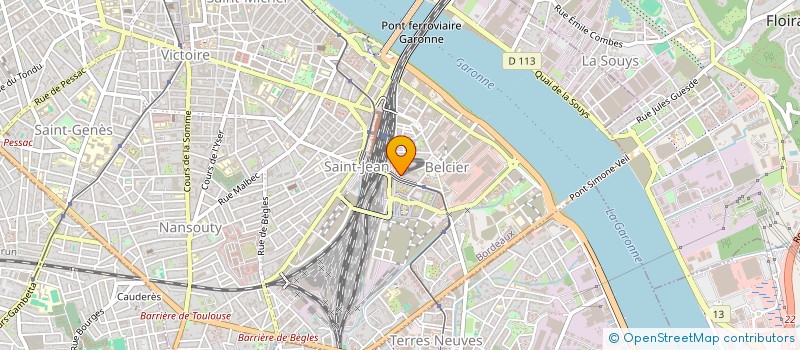 localisation de l'entreprise AIDE INSERT RECHER EMPLOI ET PROMOTION  BORDEAUX