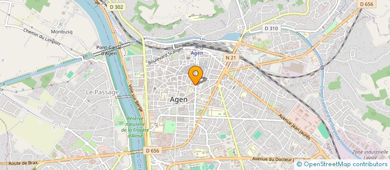 localisation de l'entreprise AIDE INSUFISANTS RESPIRATOIRES LOT ET GARONNE à AGEN