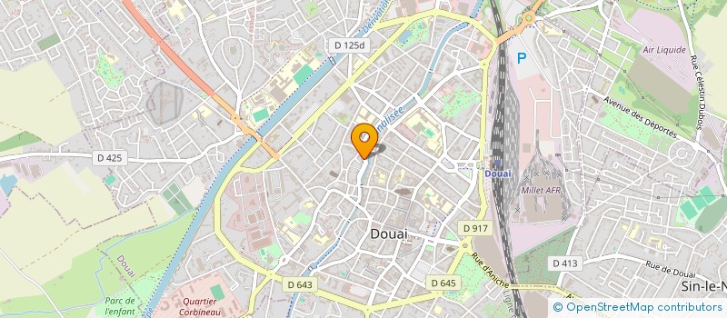 localisation de l'entreprise AIDE JEUNES à DOUAI