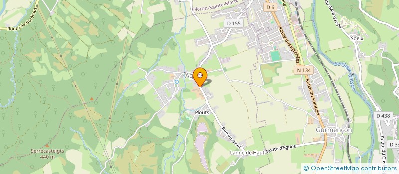 localisation de l'entreprise AIDE JEUNES SPORTIFS  AGNOS