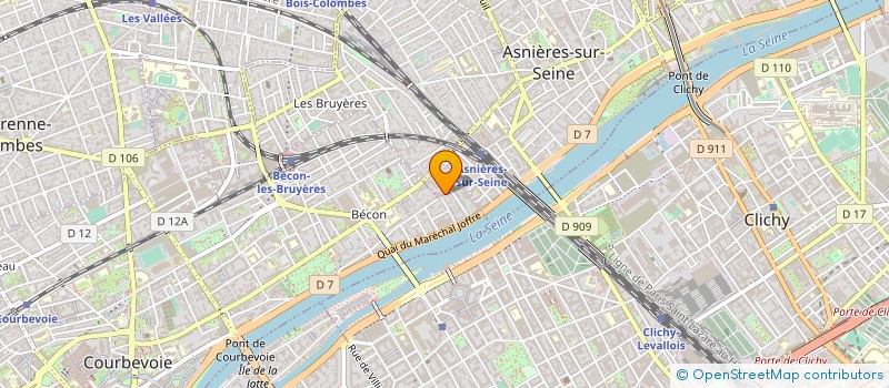 localisation de l'entreprise AIDE MARKETING VENTE STRATEGIE  ASNIERES-SUR-SEINE