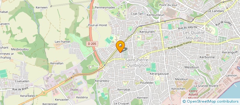 localisation de l'entreprise AIDE MEDICALE INTERNATIONALE à BREST