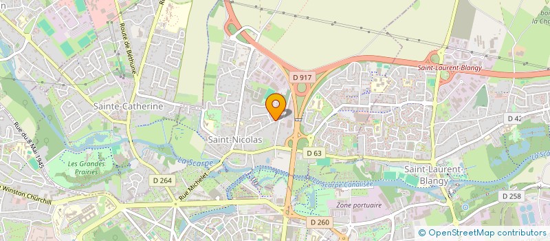 localisation de l'entreprise AIDE MENAGERE INTERCOMM. VAL DE SCARPE  SAINT-NICOLAS