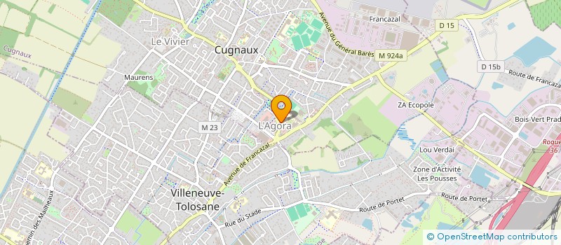 localisation de l'entreprise AIDE-O-BUDGET à CUGNAUX