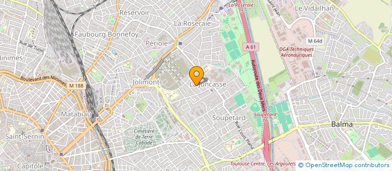 localisation de l'entreprise AIDE ORIENTATION DE PORTEUR DE PROJET à TOULOUSE
