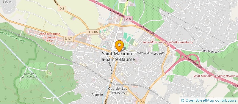 localisation de l'entreprise AIDE POUR L'ENFANCE à SAINT-MAXIMIN-LA-SAINTE-BAUME