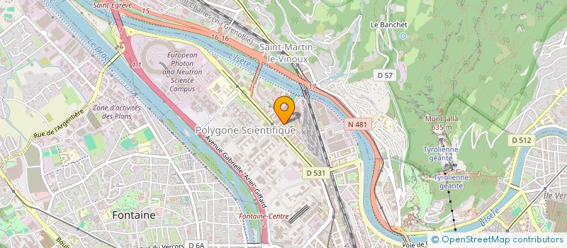 localisation de l'entreprise AIDE POUR L'UKRAINE  GRENOBLE