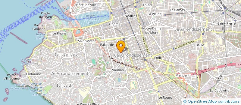 localisation de l'entreprise AIDE PROD AUDIO TOM SOUND PROD à MARSEILLE