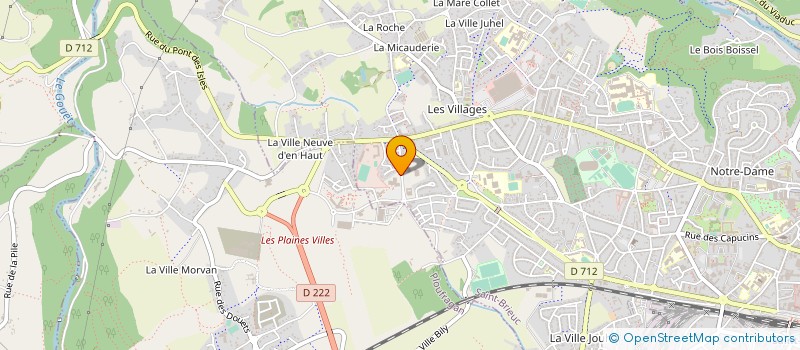 localisation de l'entreprise AIDE PSYCHOLOGIQUE AUX ENTREPRENEURS EN SOUFFRANCE AIGUE, COTES-D'ARMOR (APESA 22) à SAINT-BRIEUC