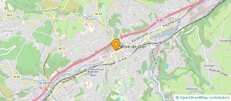 localisation de l'entreprise AIDE RECLAS PROFES FORMAT INDIV COLLECTI à RIVE-DE-GIER