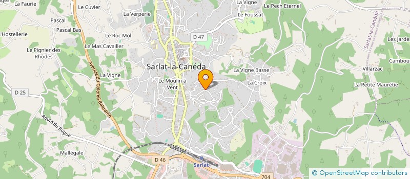 localisation de l'entreprise AIDE S 24 à SARLAT-LA-CANEDA