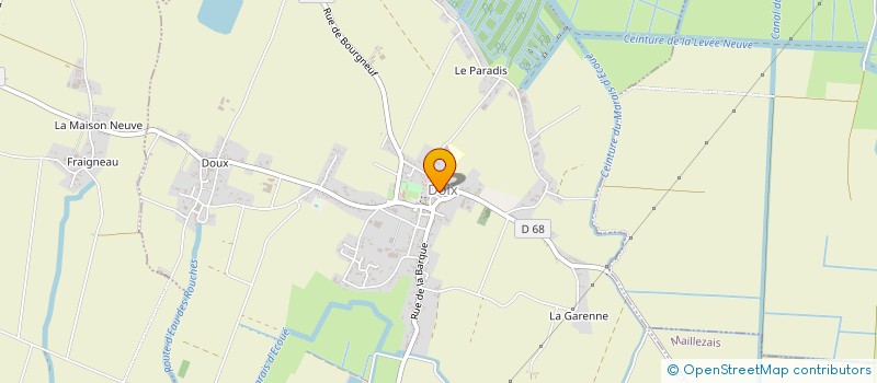 localisation de l'entreprise AIDE SANS FRONTIERE à DOIX LES FONTAINES