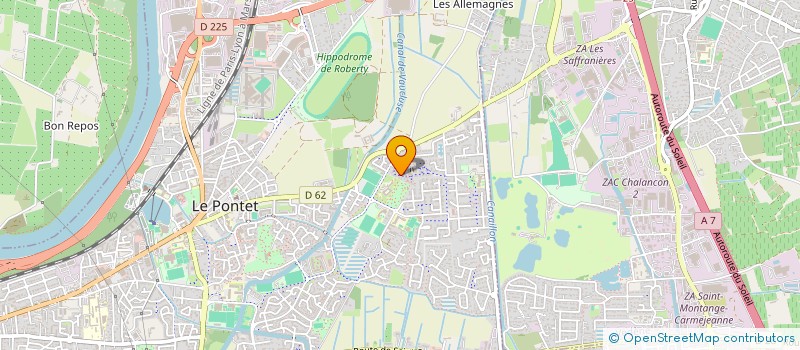 localisation de l'entreprise AIDE SERVICE ASSOCIATION D ONTERVENTION A DOMICILE POUR L ENTRAIDE PAR LE SERVICE A LA PERSONNE à LE PONTET