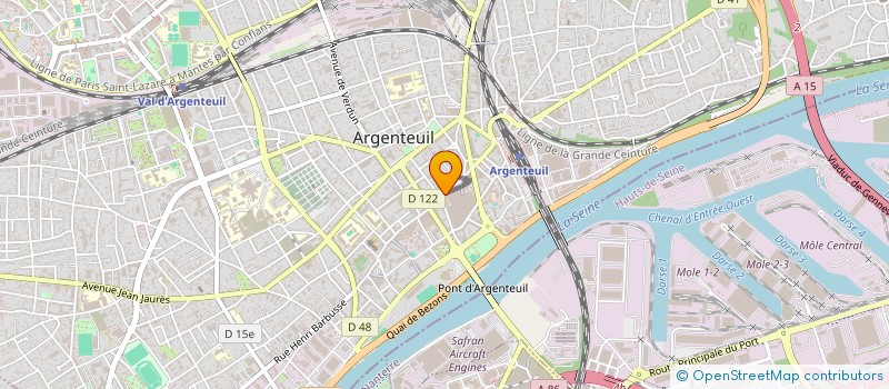 localisation de l'entreprise AIDE SOCIALE ARGENTEUILLAISE à ARGENTEUIL