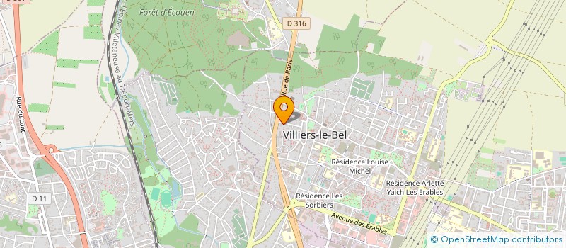 localisation de l'entreprise AIDE SOCIALE CONTRE LA MISERE  VILLIERS-LE-BEL