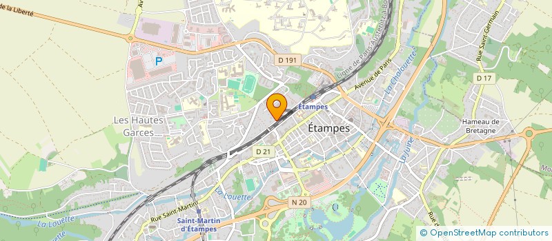 localisation de l'entreprise AIDE SOUTIEN A L'ENFANCE ET LA JEUNESSE à ETAMPES