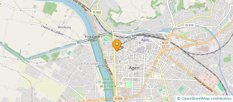 localisation de l'entreprise AIDE SOUTIEN PAPA  AGEN