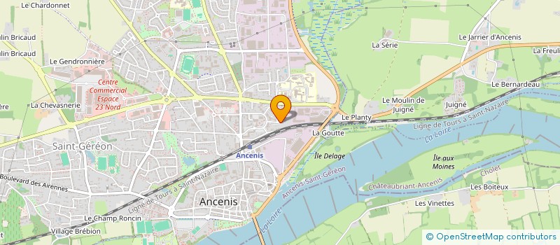 localisation de l'entreprise AIDE TON PROCHAIN COMME TOI-MEME à ANCENIS-SAINT-GEREON