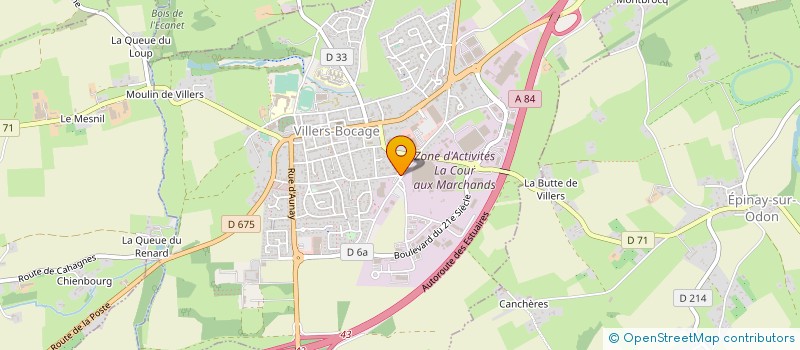 localisation de l'entreprise AIDEC INFORMATIQUE à VILLERS-BOCAGE