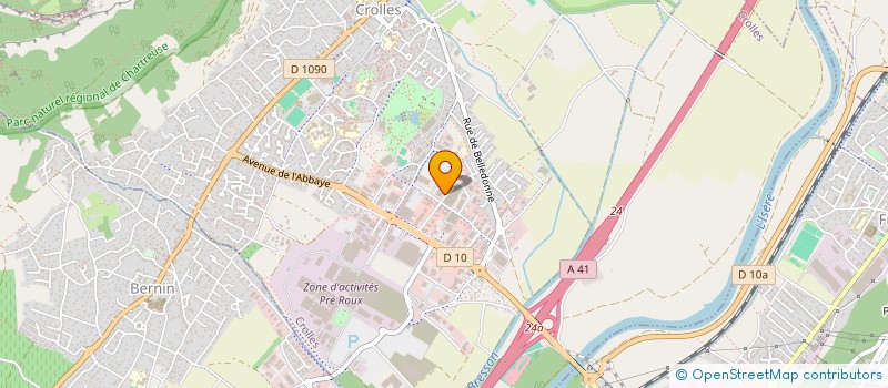 localisation de l'entreprise AIDEL à CROLLES