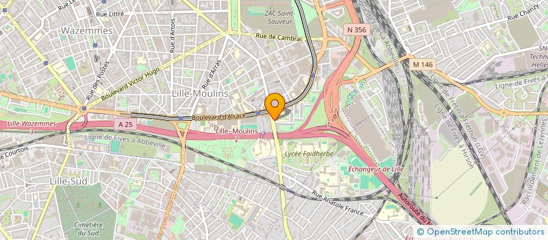 localisation de l'entreprise AIDENOU à LILLE