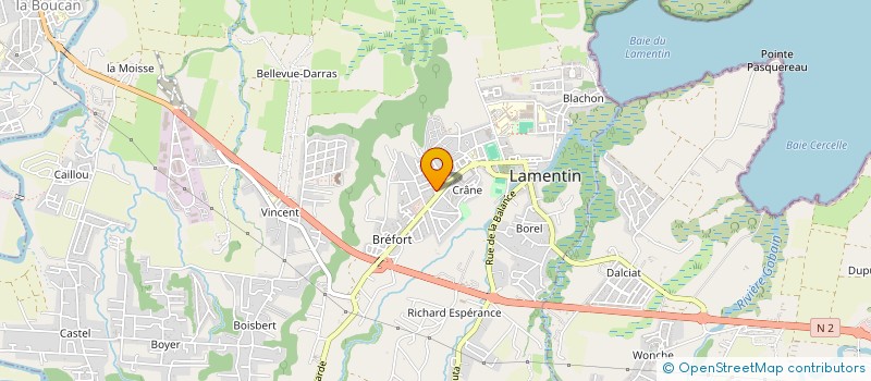 localisation de l'entreprise AIDER ET SERVIR LES LAMENTINOIS à LAMENTIN