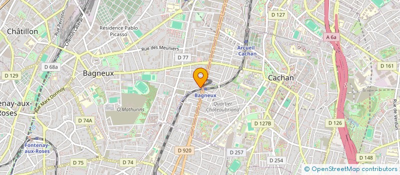 localisation de l'entreprise AIDER LES ENFANTS DANS LA RUE à BAGNEUX
